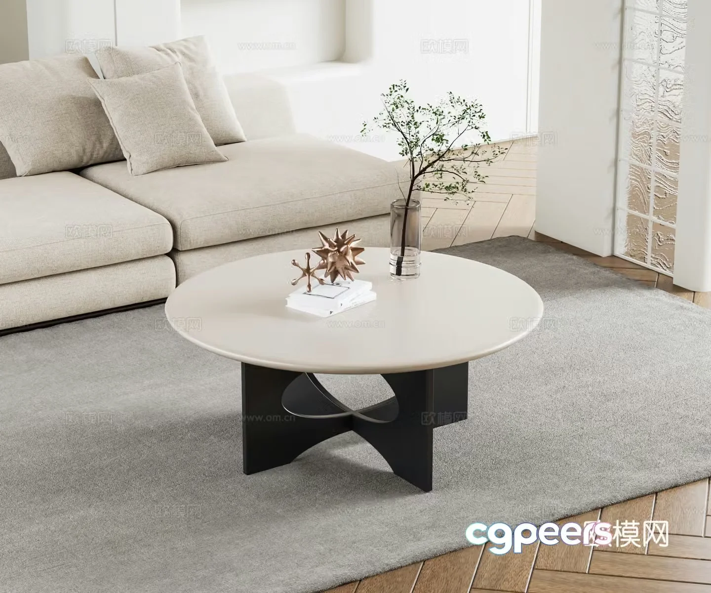 Modern coffee table 3d model
