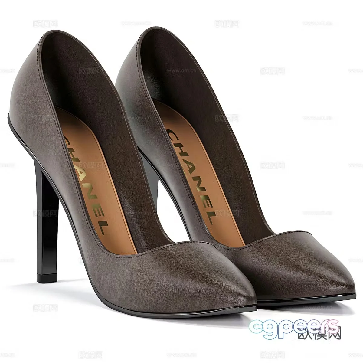 Modern women’s high heels 3d model