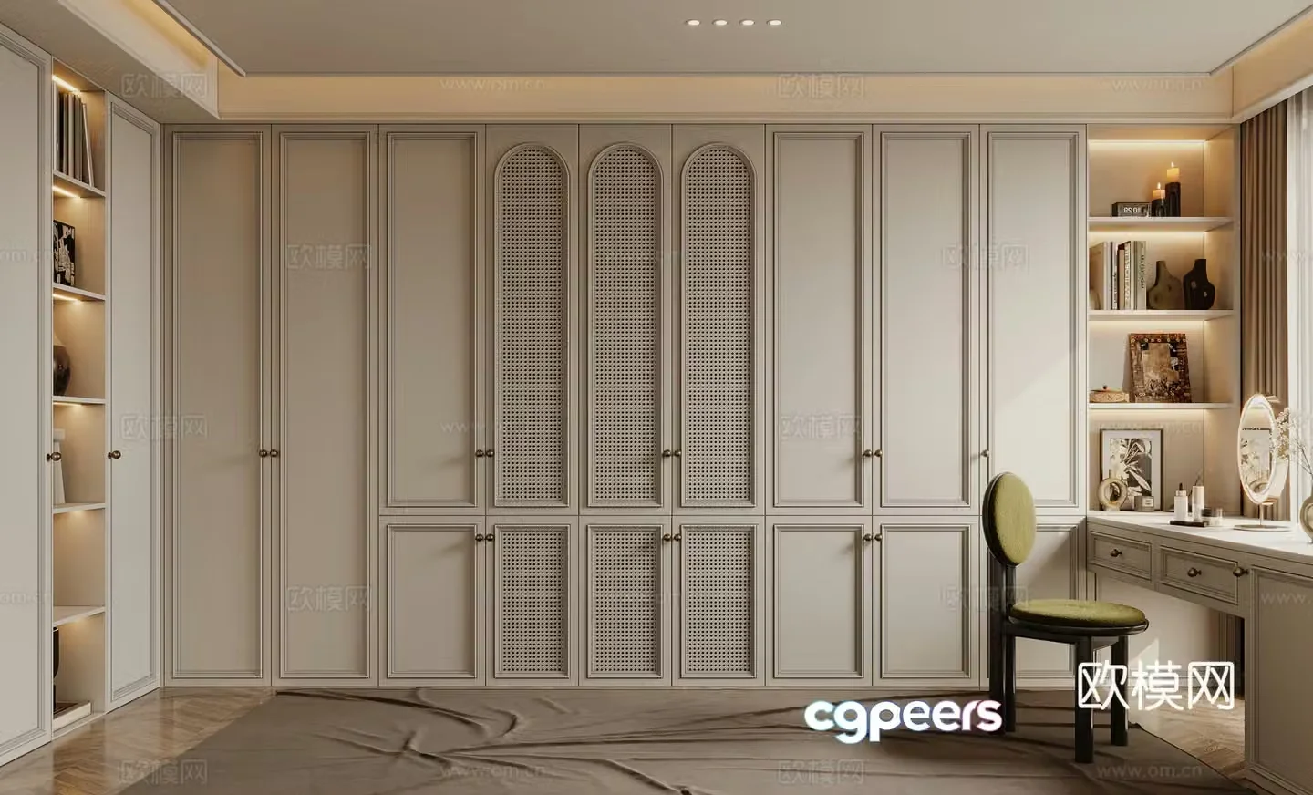 French cloakroom 3d model