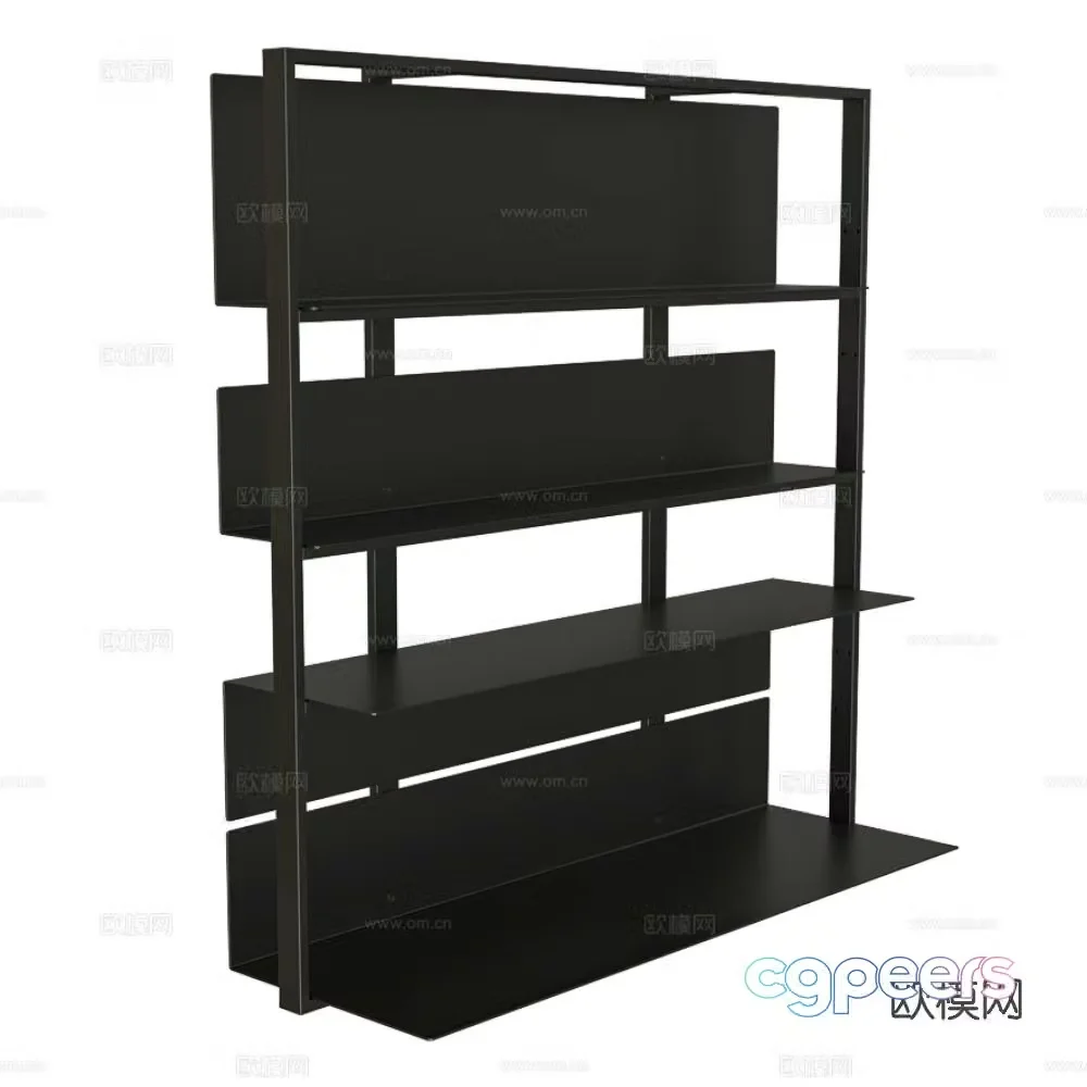 Prostoria bookshelf storage rack 3d model