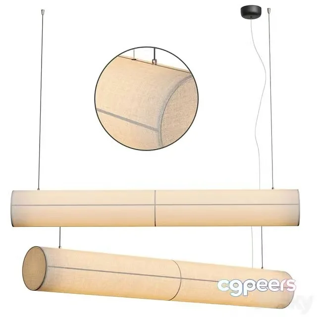 3ds Max Free – HASHIRA LINEAR PENDANT LAMP, RAW