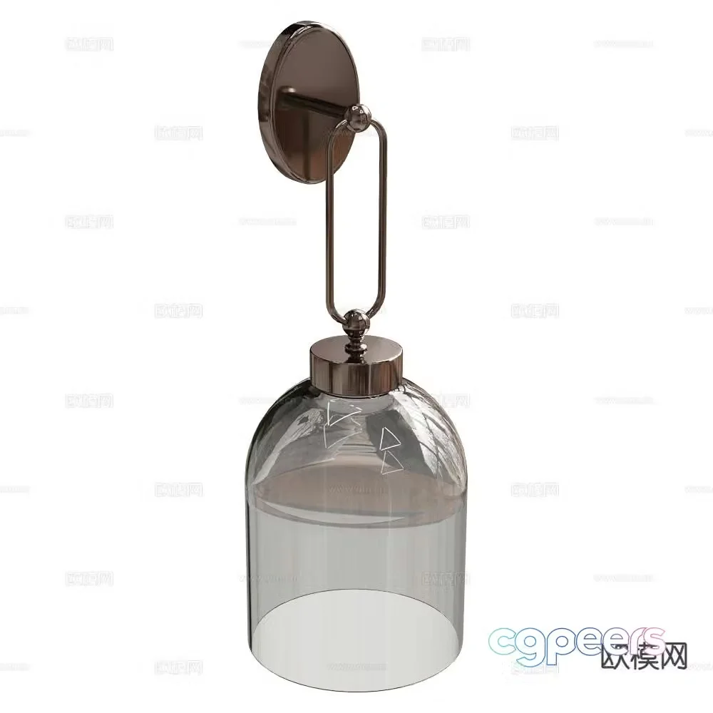 Italamp glass wall light 3d model