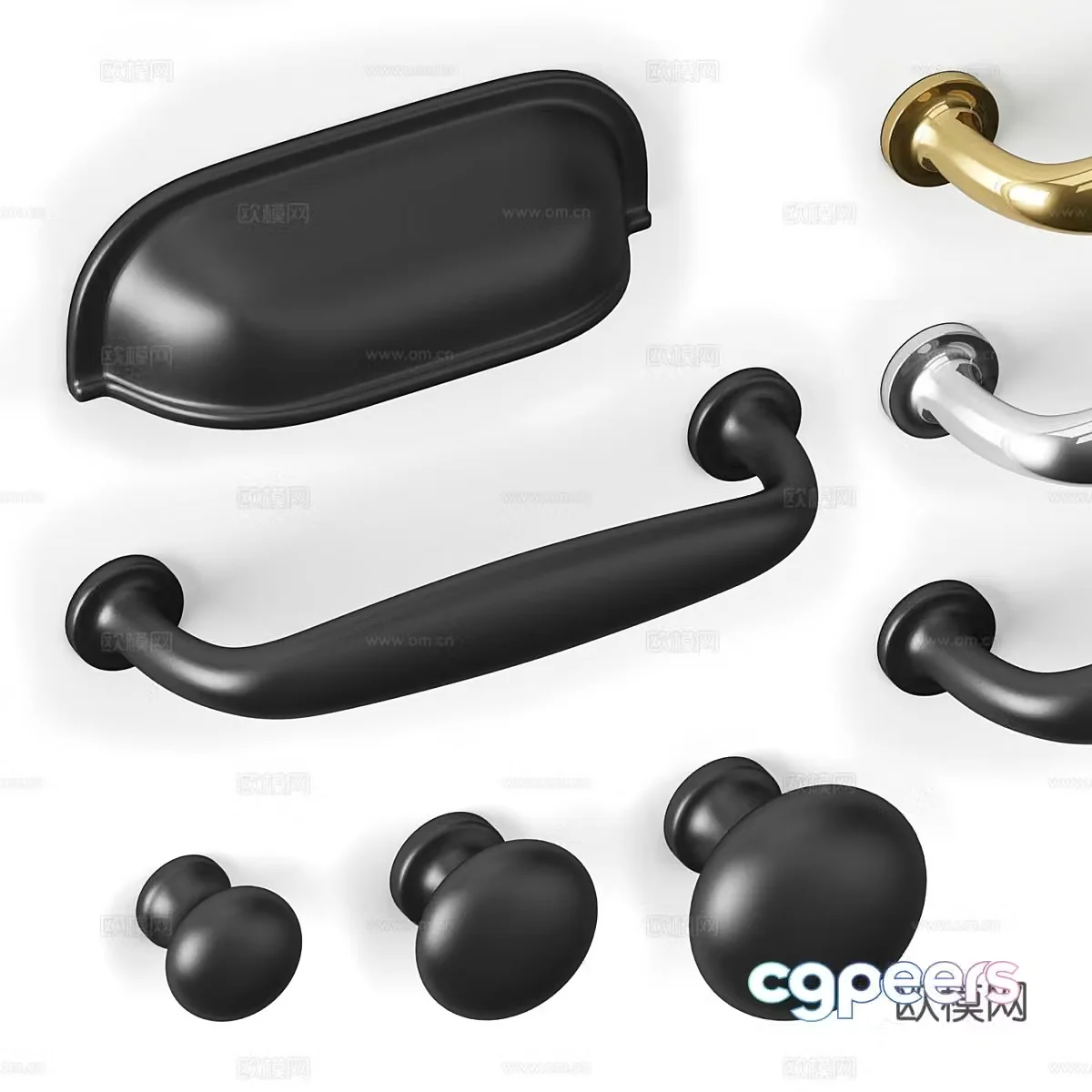 IKEA Eneryda Furniture Handle 3D Model