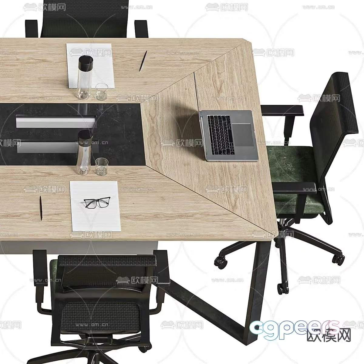 Conference tables and chairs conference table 3d model