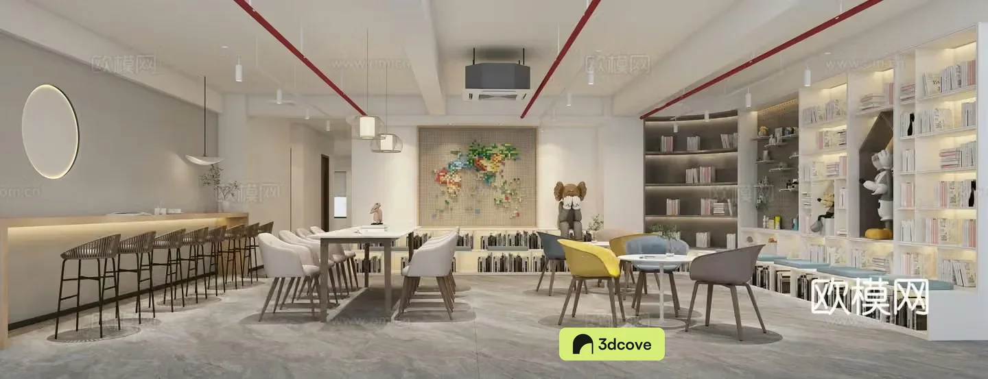 Modern reading room