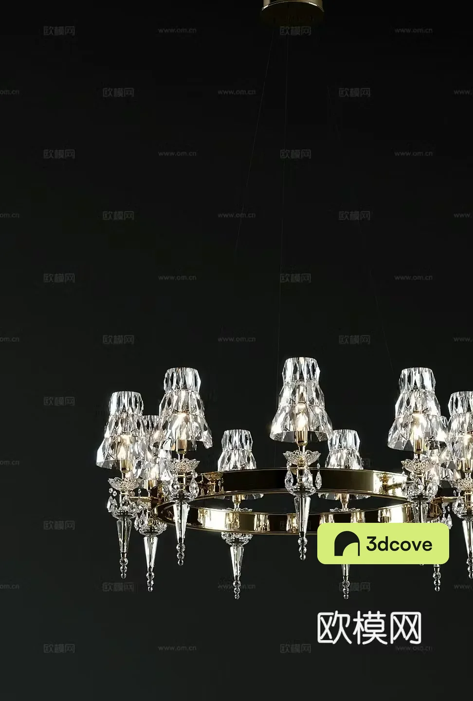 Light luxury crystal chandelier