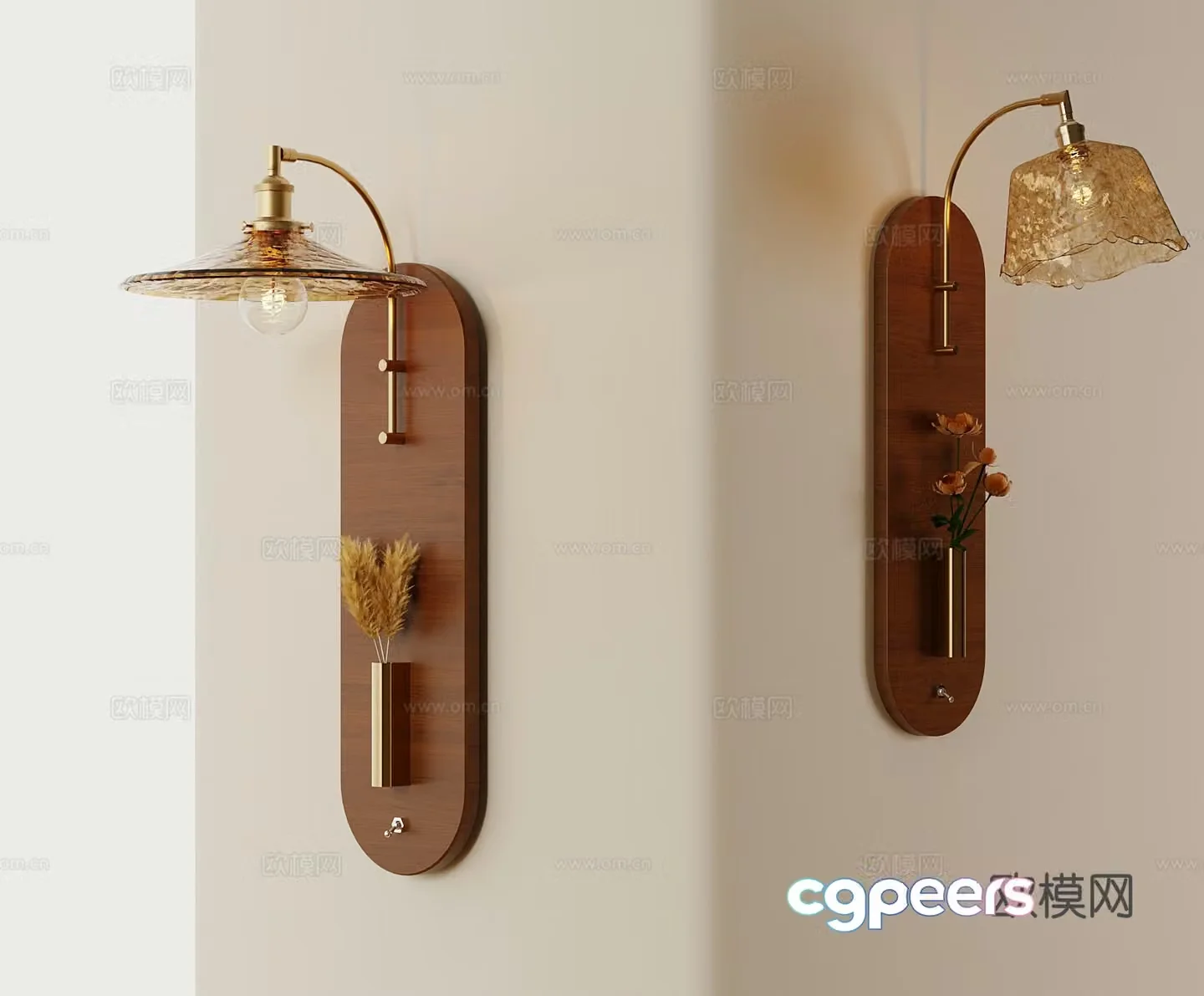 Wall lamp French medieval wall lamp 3D model