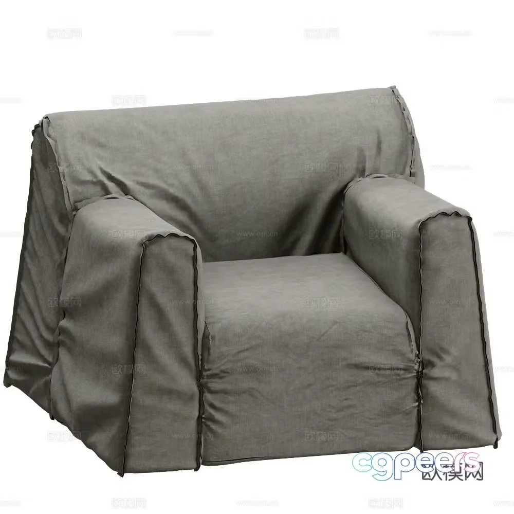 Single sofa 3d model