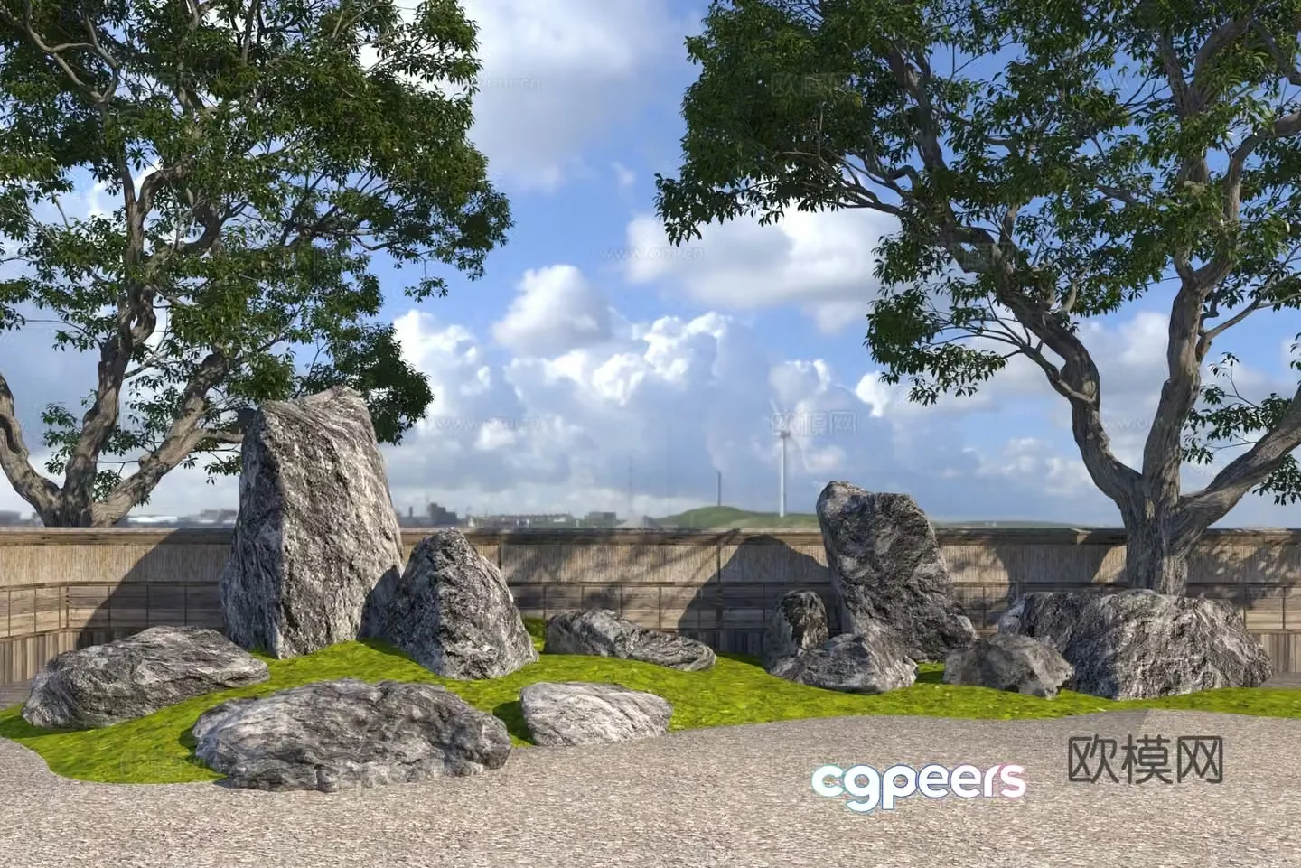 New Chinese Stone Montenegro Stone 3D Model