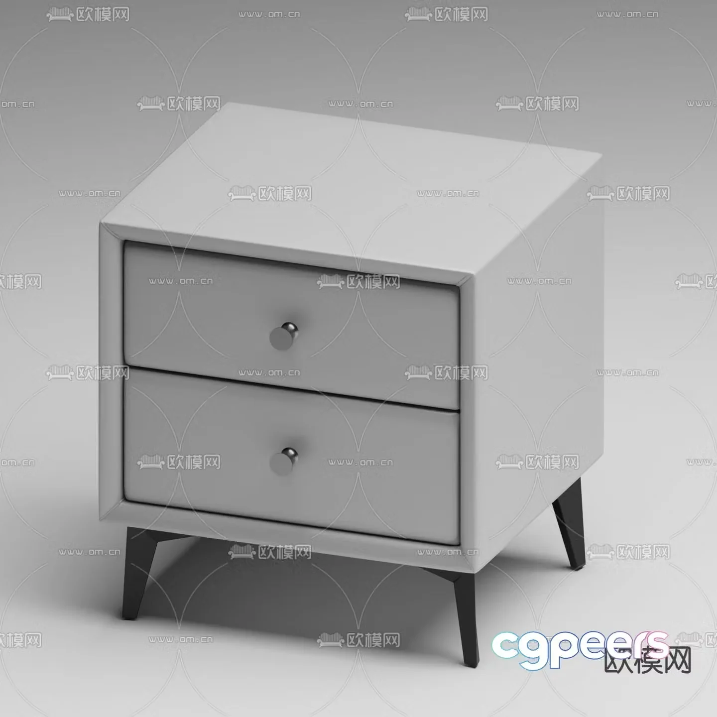 Modern bedside table 3d model