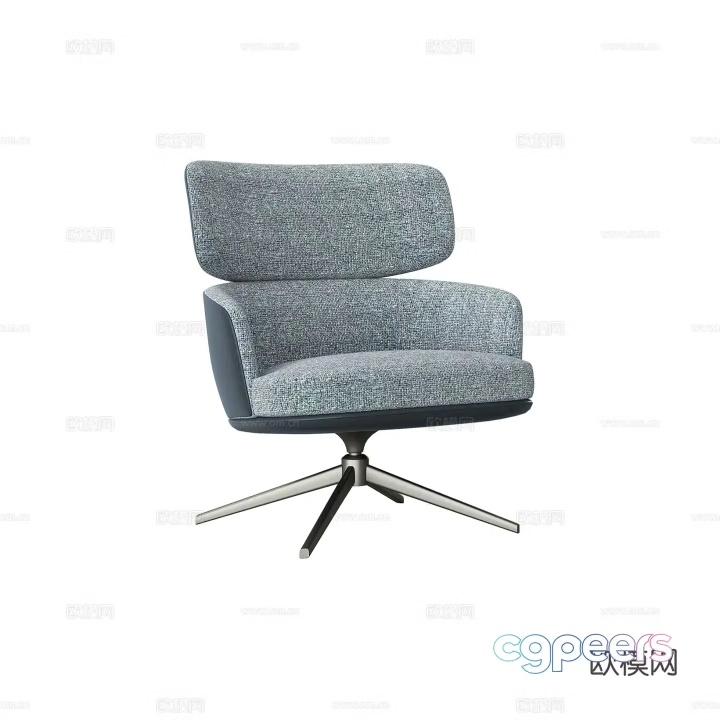 Modern leisure chair chair 3d model