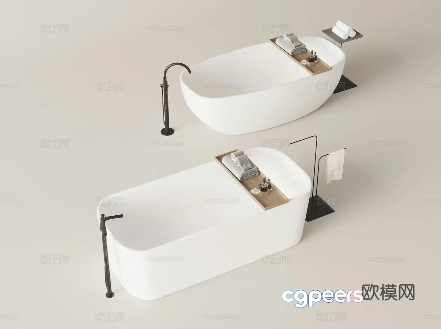 Modern bathtub 3d model
