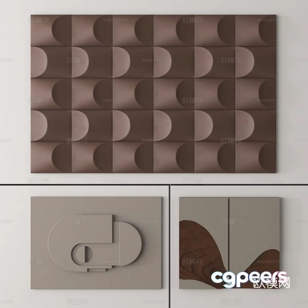 Three-dimensional paintings wall decorations 3D model