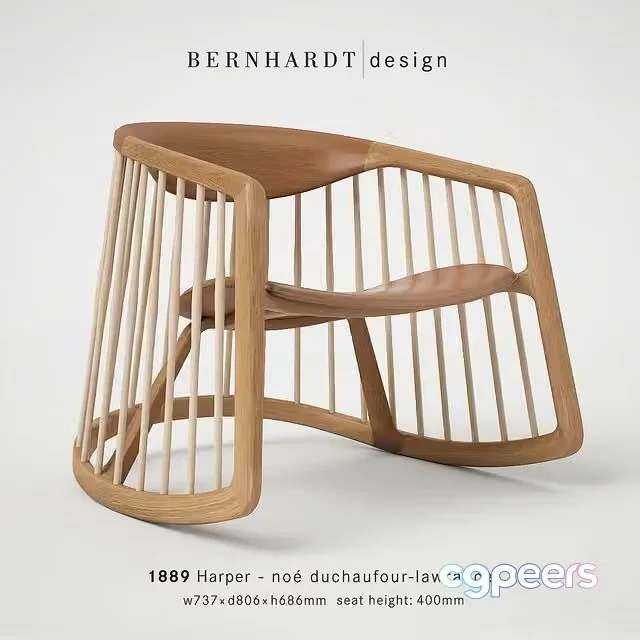 3ds Max Free – Bernhardt Design Harper Rocking Chair