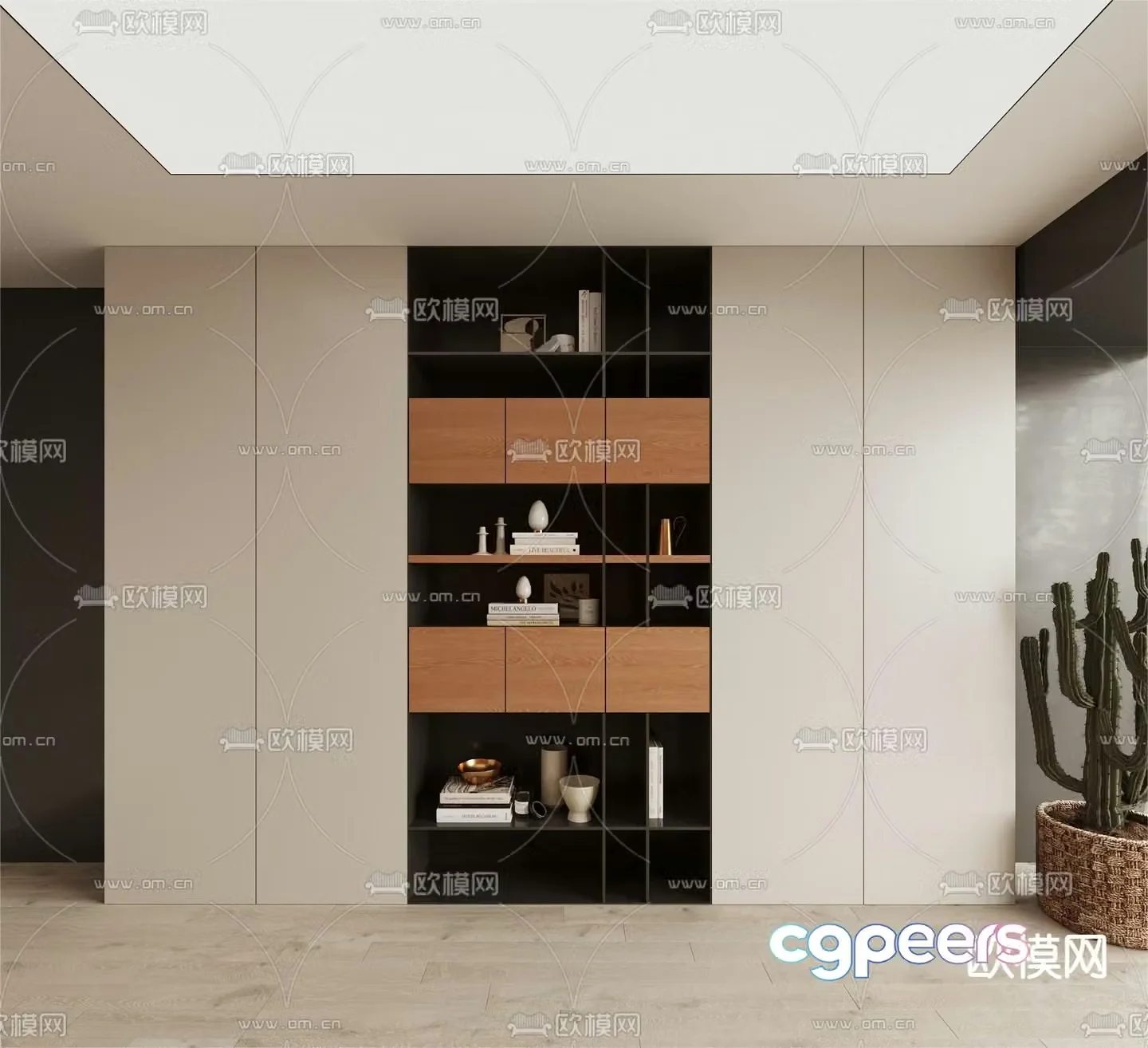 Decorative cabinet display cabinet 3d model