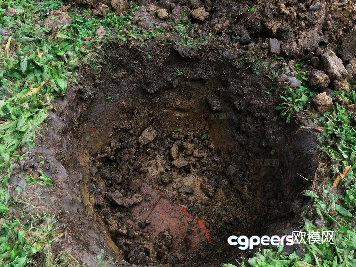 Earth pit Mud pit Earth pit Pot hole Earth pit 3D model