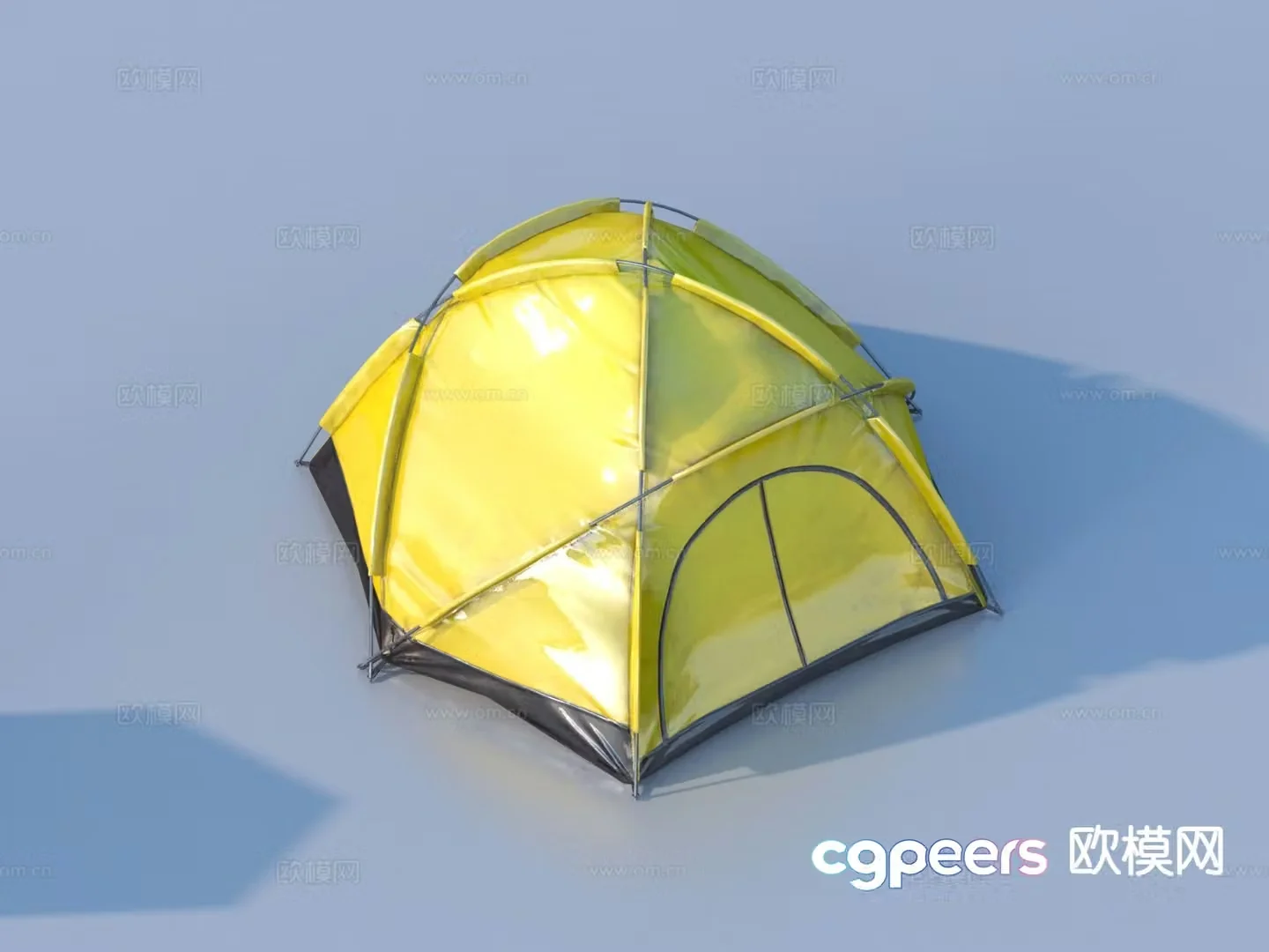 Camping equipment outdoor tent 3d model