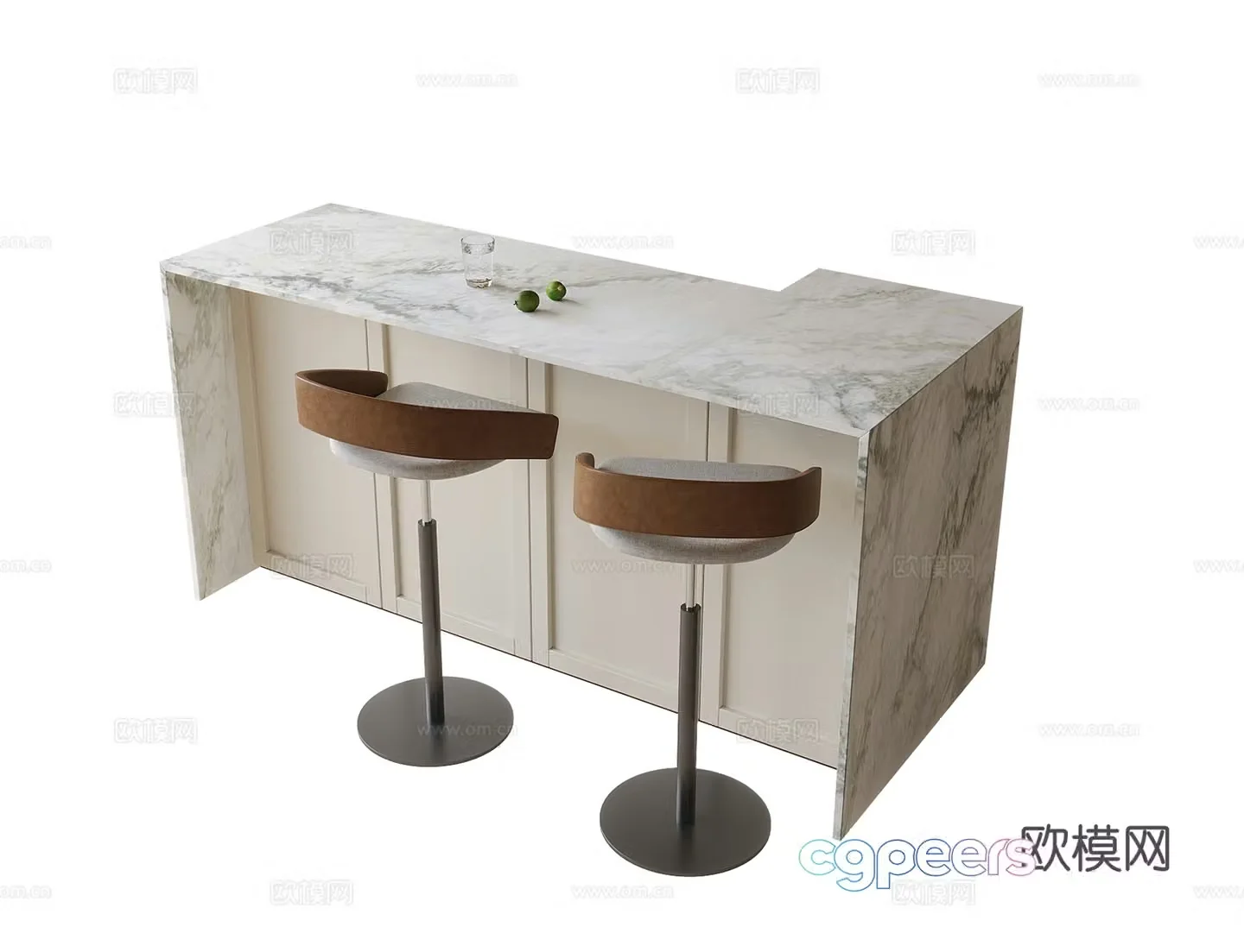 Modern bar chair 3d model