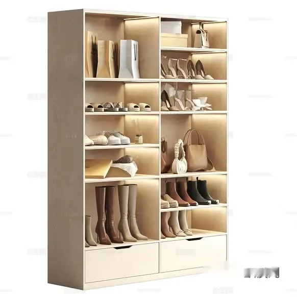 Shoe And Handbag Storage Unit 3D Model – 9956 – CORONA Render