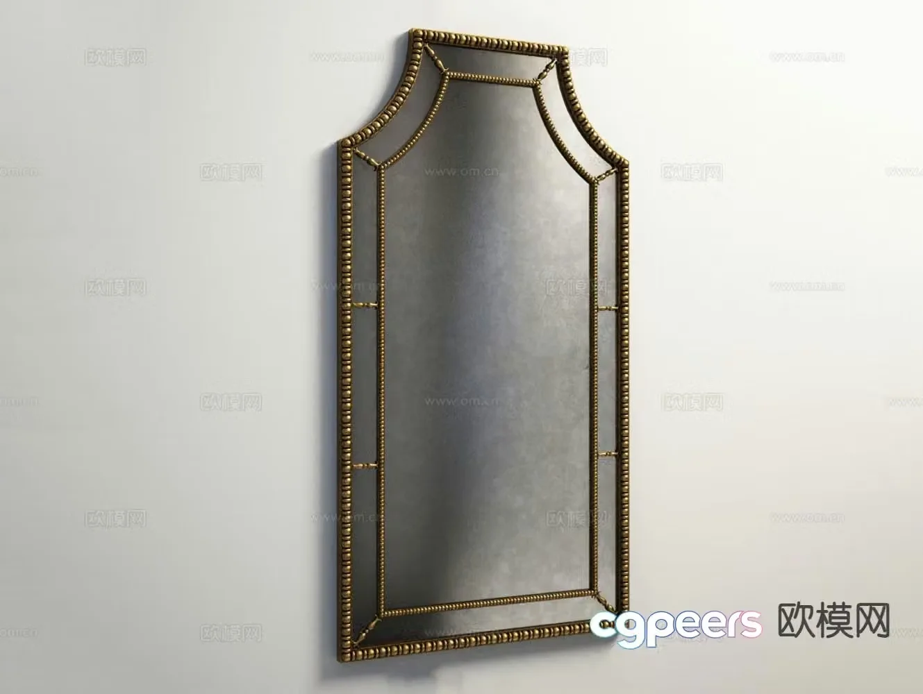 American mirror decorative mirror hanging mirror 3d model