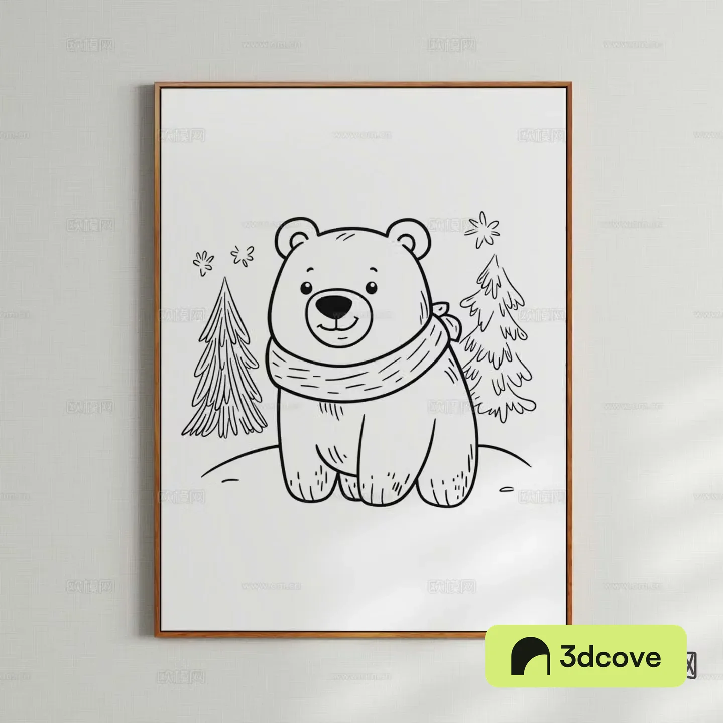 Decorative painting children’s painting cartoon painting hanging painting