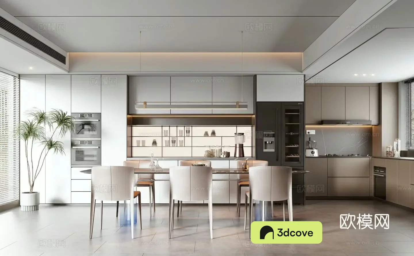 Modern light luxury kitchen