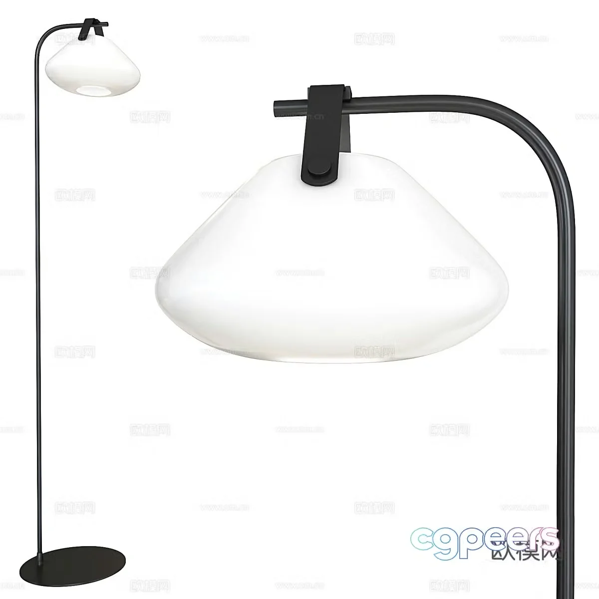 Minimalist floor lamp 3d model