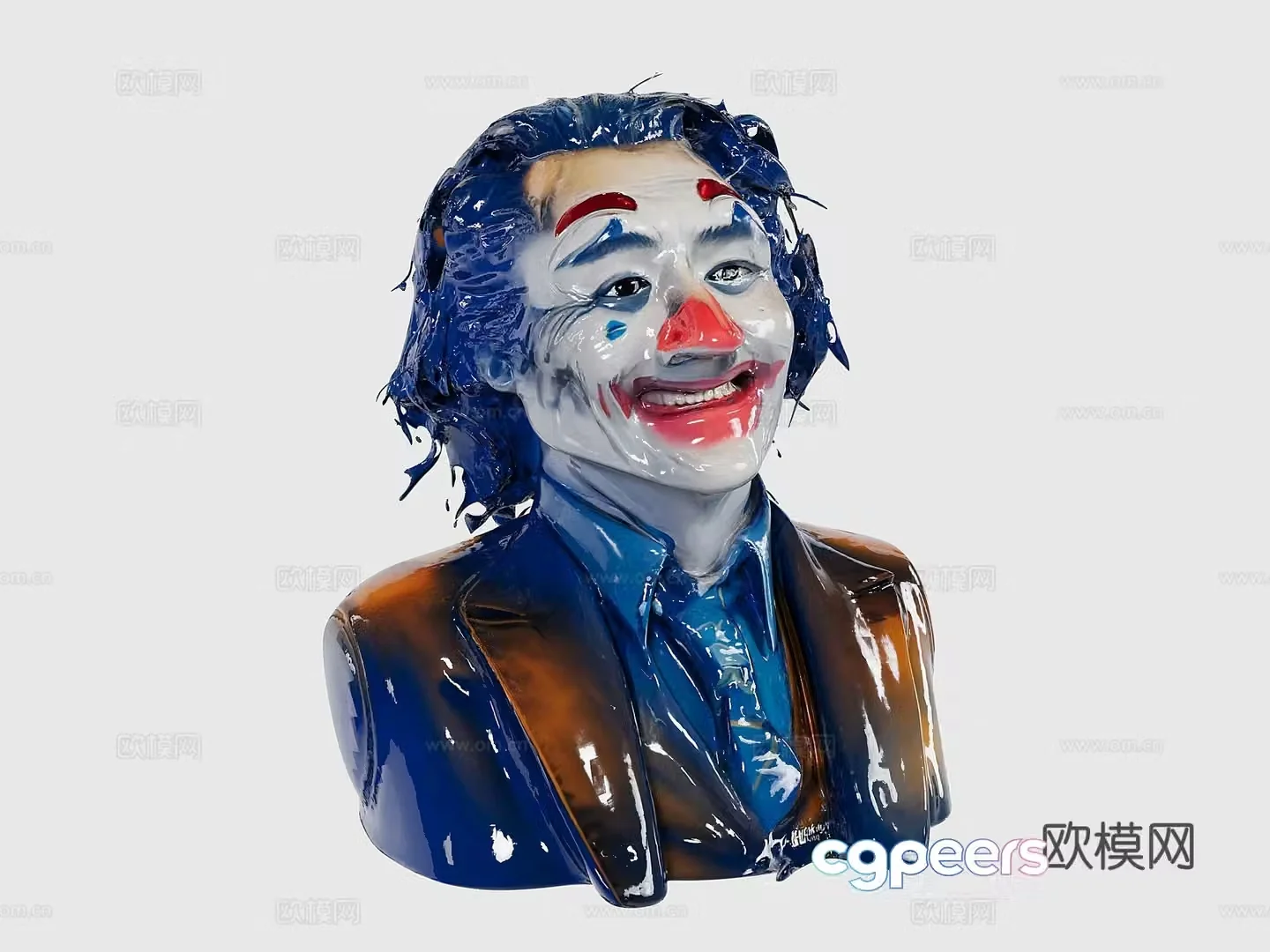 Clown statue 3d model