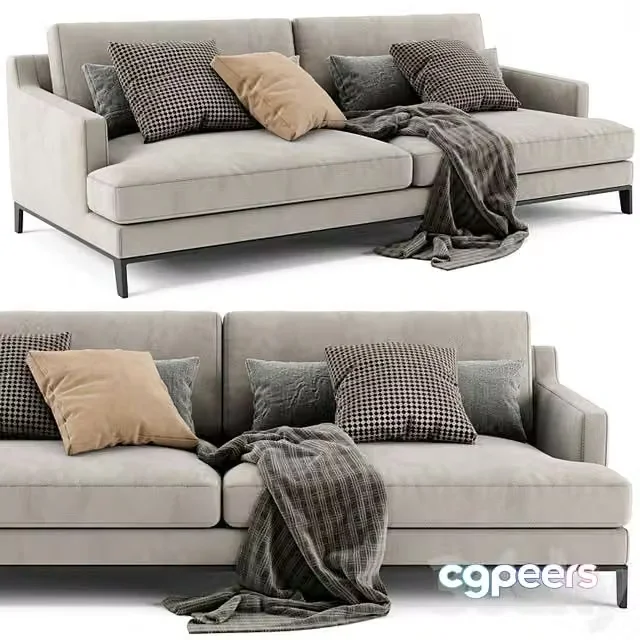 3ds Max Free – Poliform Bellport 2 Seats Sofa