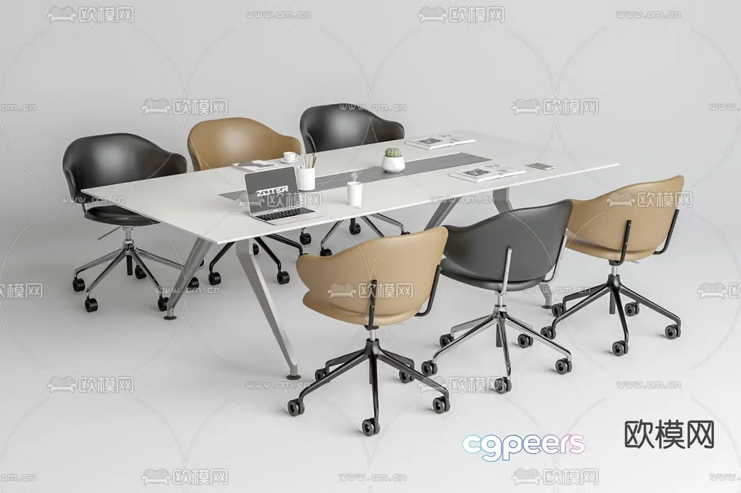 Modern conference table conference table 3d model
