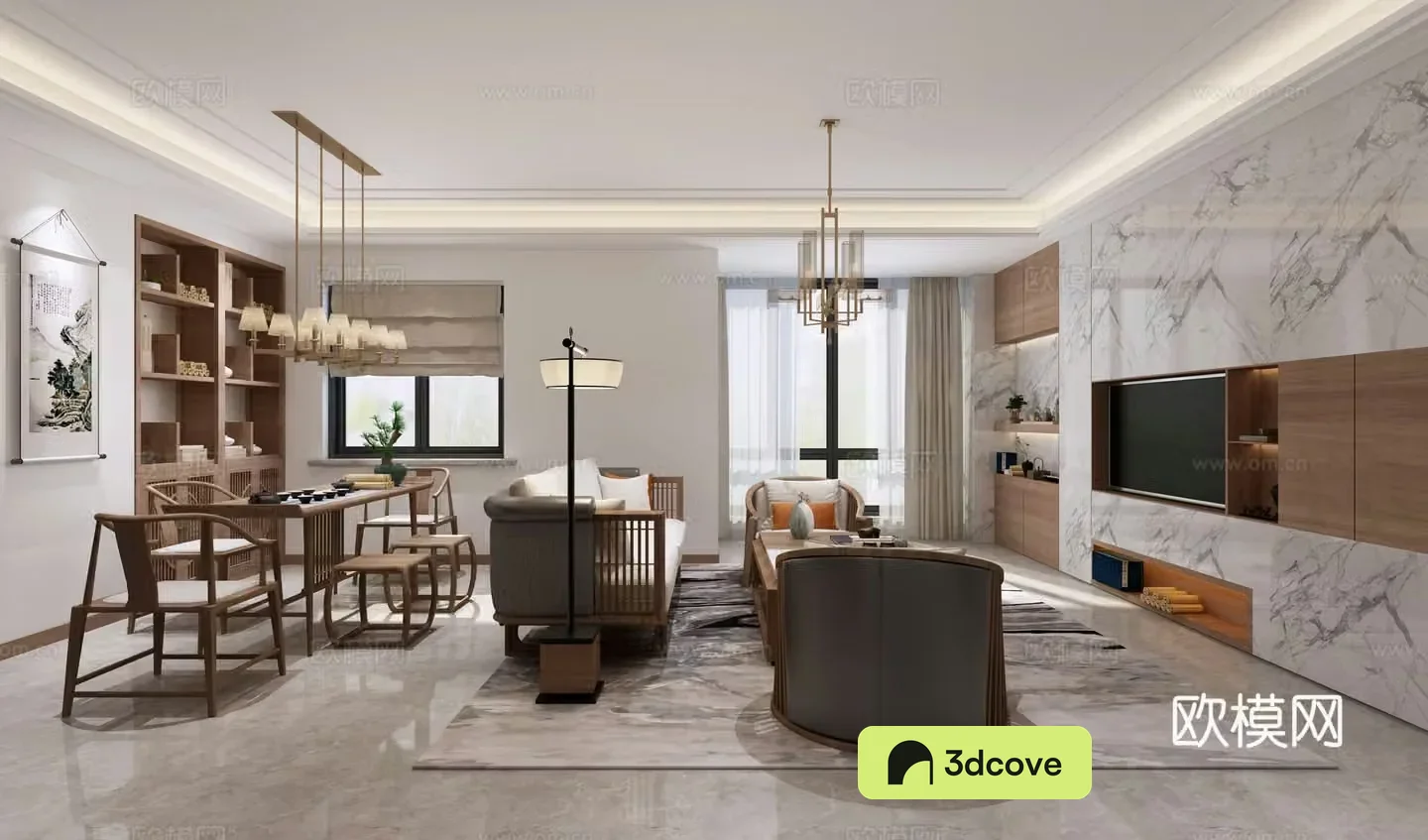New Chinese style living room
