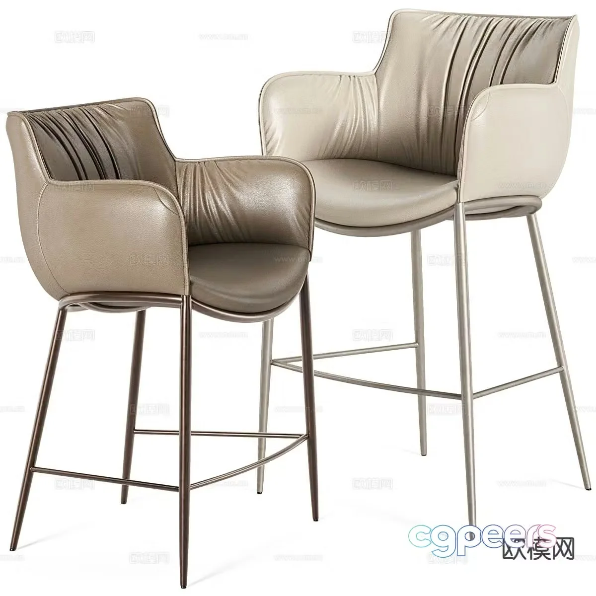 Modern bar stool bar stool 3d model