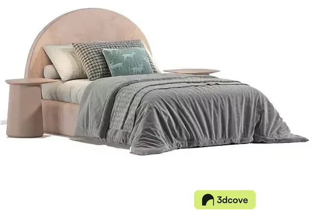 3ds Max Free – Demi Bed by DWR