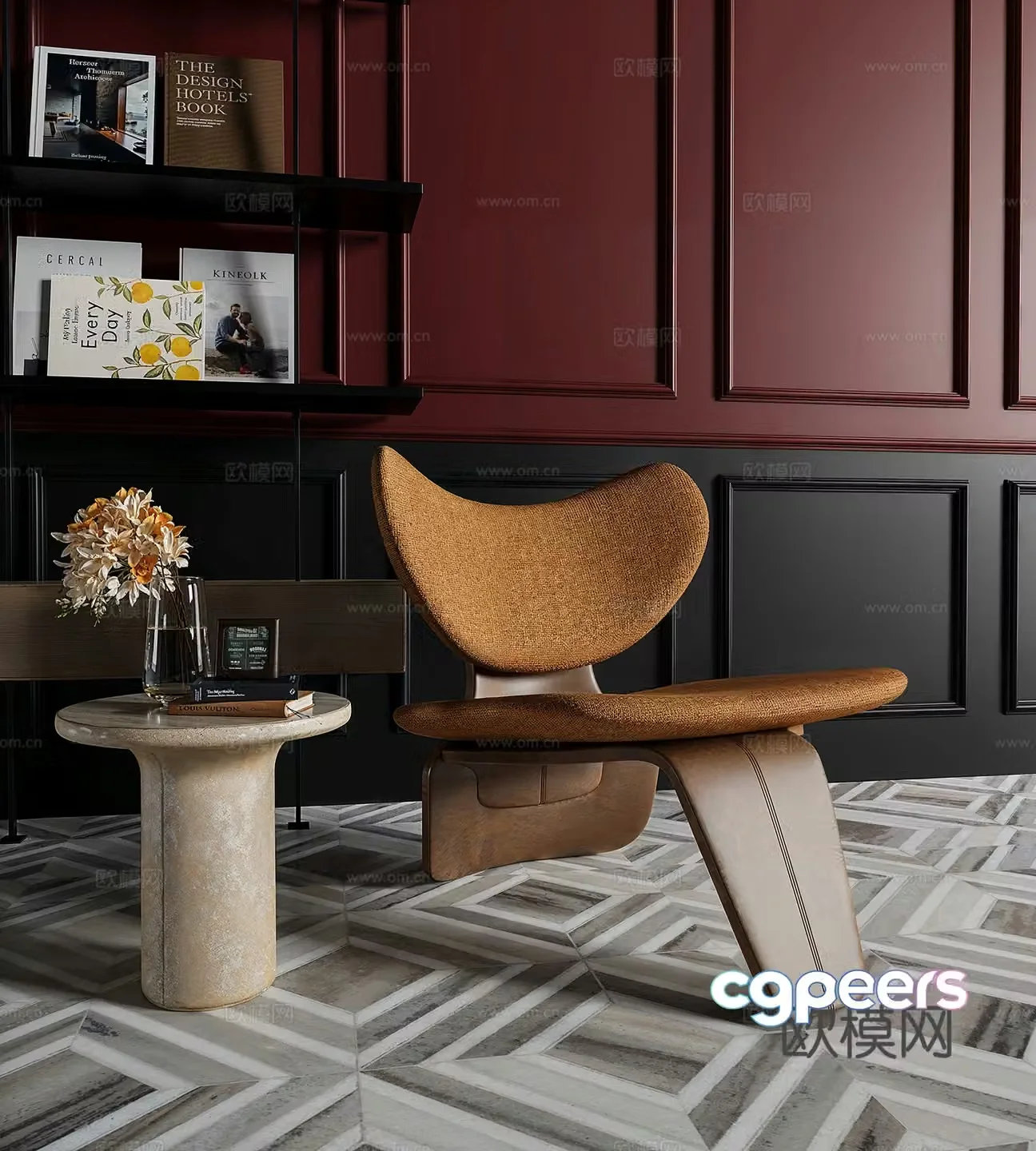 Modern living room 3d model
