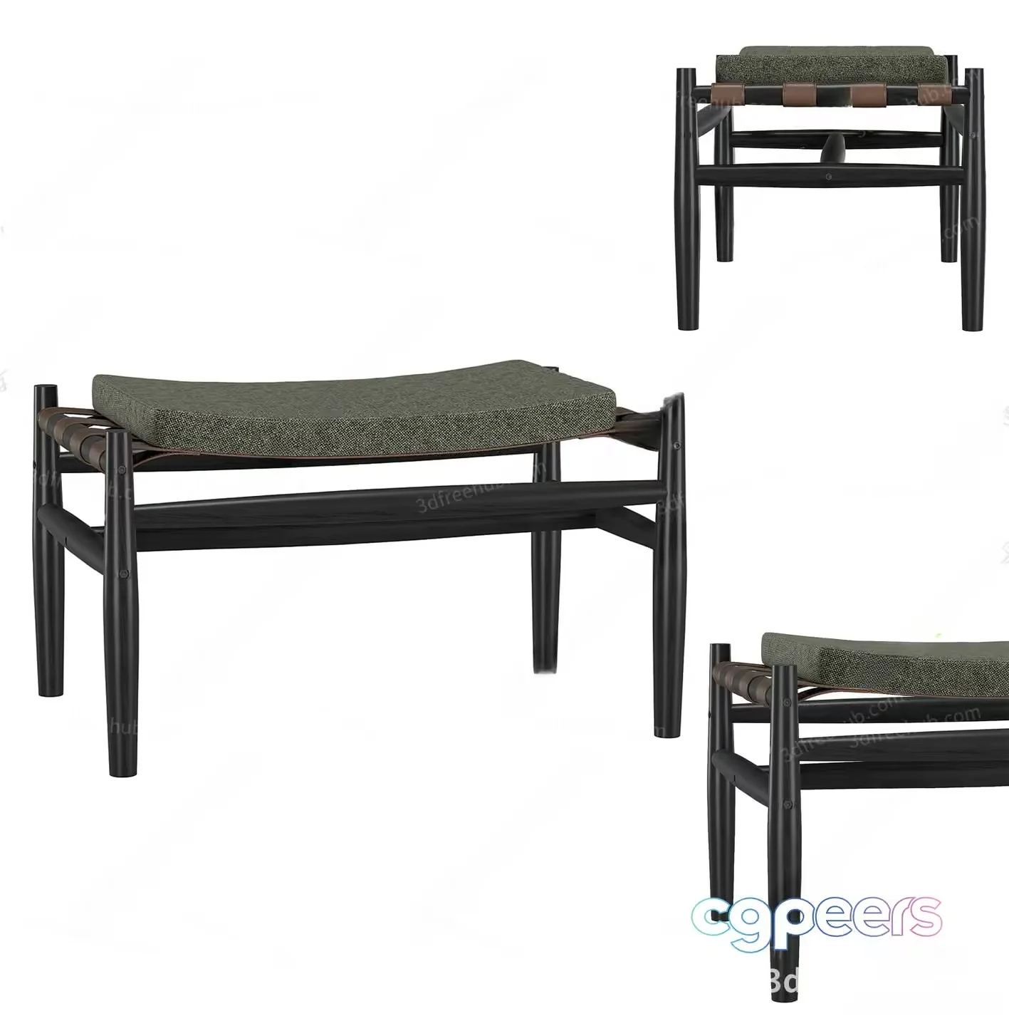 Modern Minimalist Bench 3D Model – 19275 – VRAY Render