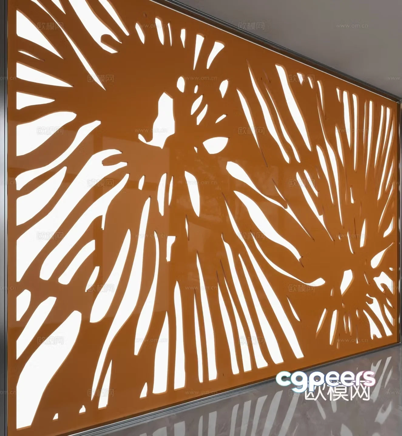 Modern background wall 3d model