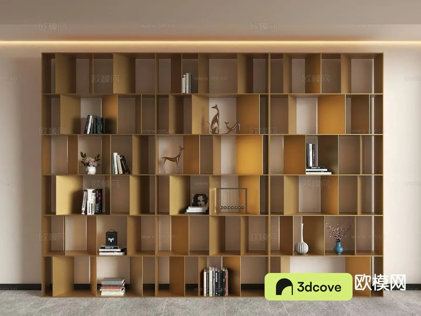 Modern bookshelf storage rack