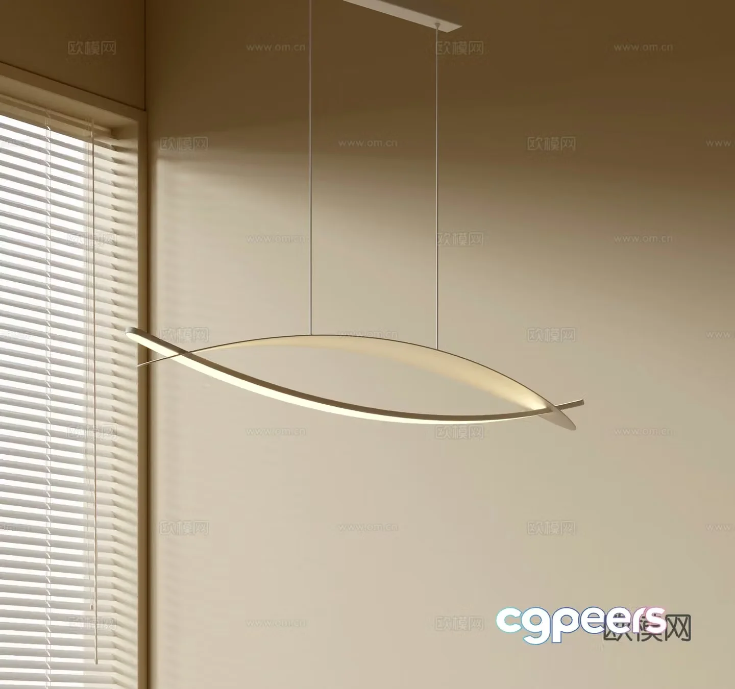 Modern simple chandeliers Nordic style chandeliers Mediterranean style chandeliers Study lamp combination Restaurant lamp 3D model