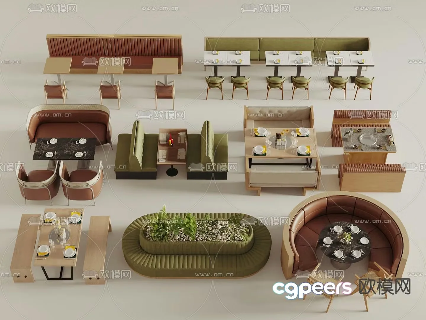 Card holder sofa Card holder dining table and chair 3D model