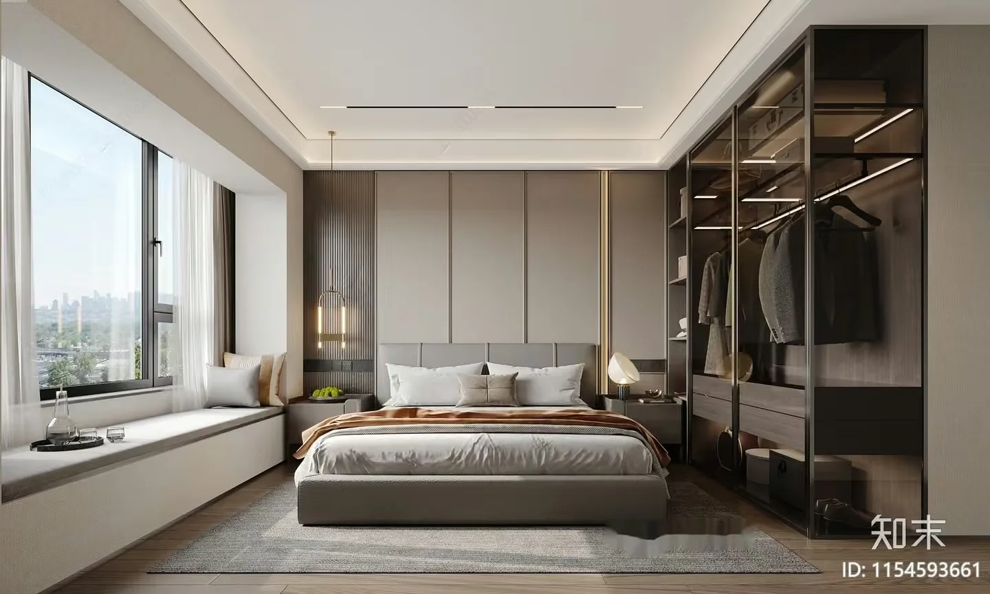 Cozy Bedroom 3D Model – 11860 – VRAY Render