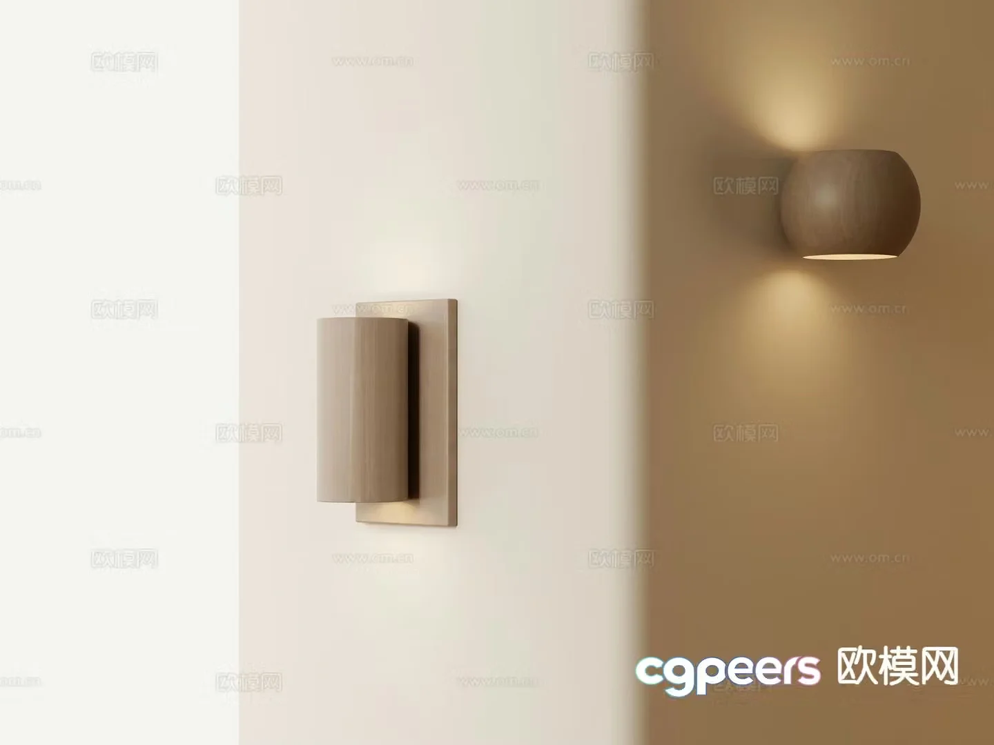 Decorative wall lamp ambience lamp 3d model