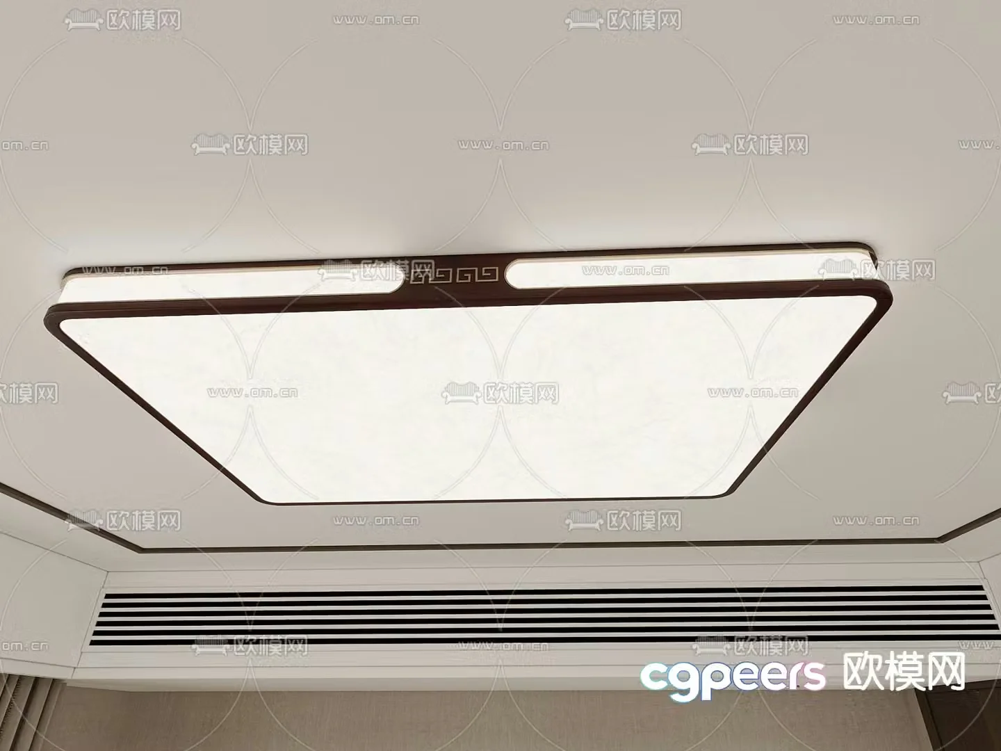 New Chinese style ceiling lamp 3d model