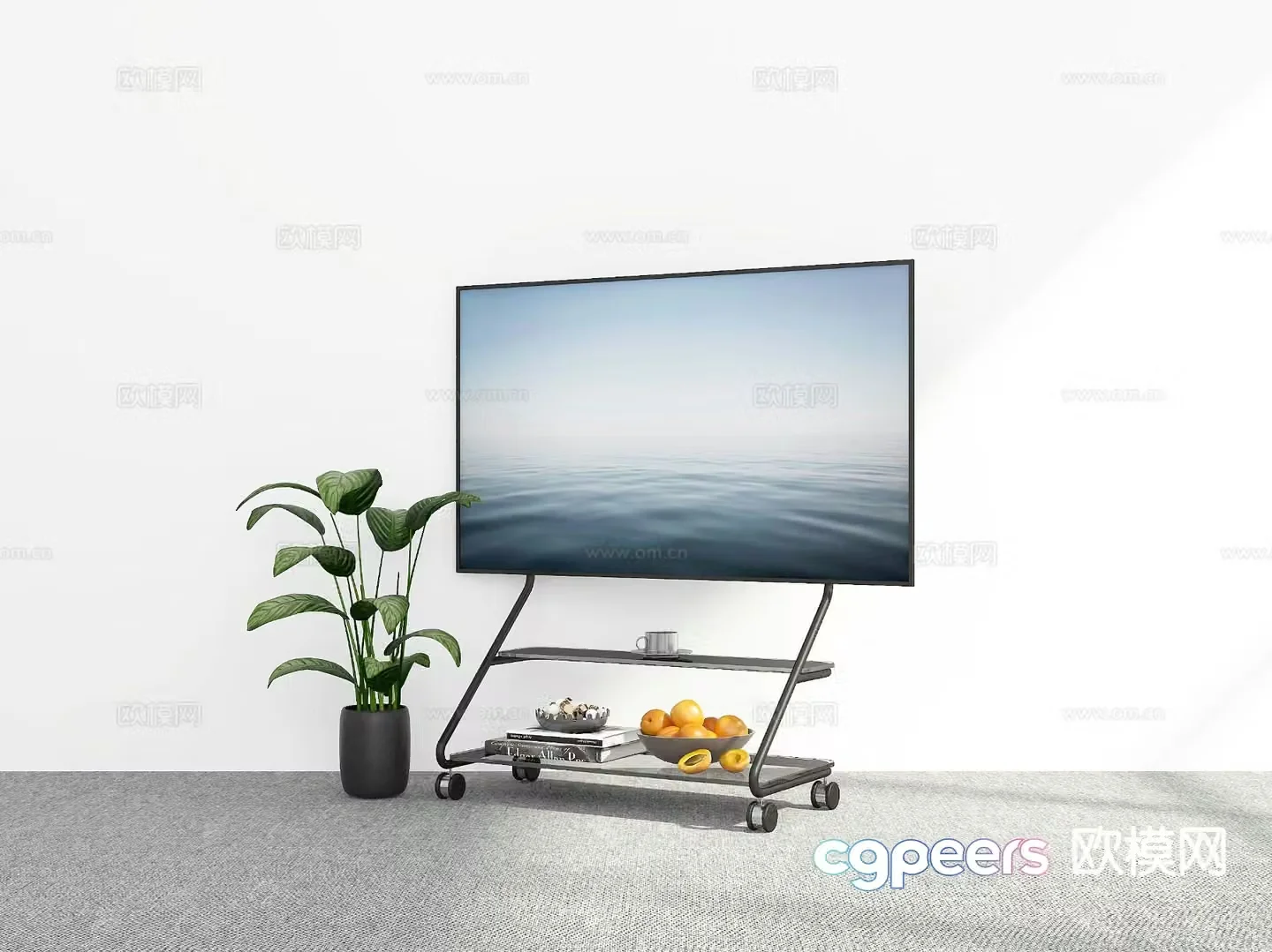 Modern stand tv 3d model