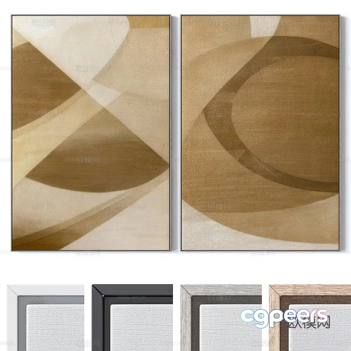 Abstract painting 3d model