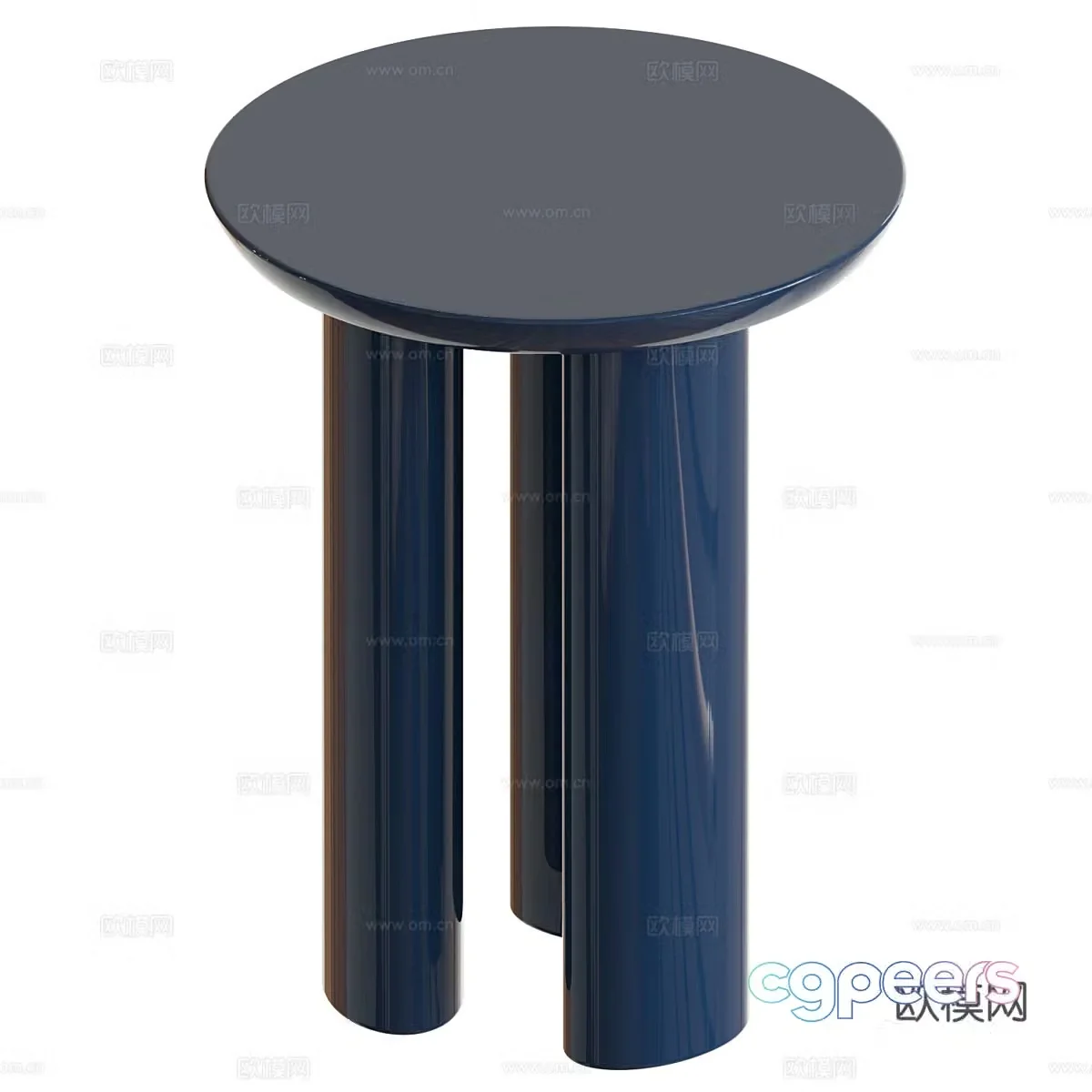 Modern Italian minimalist Tung JA3 side 3D model