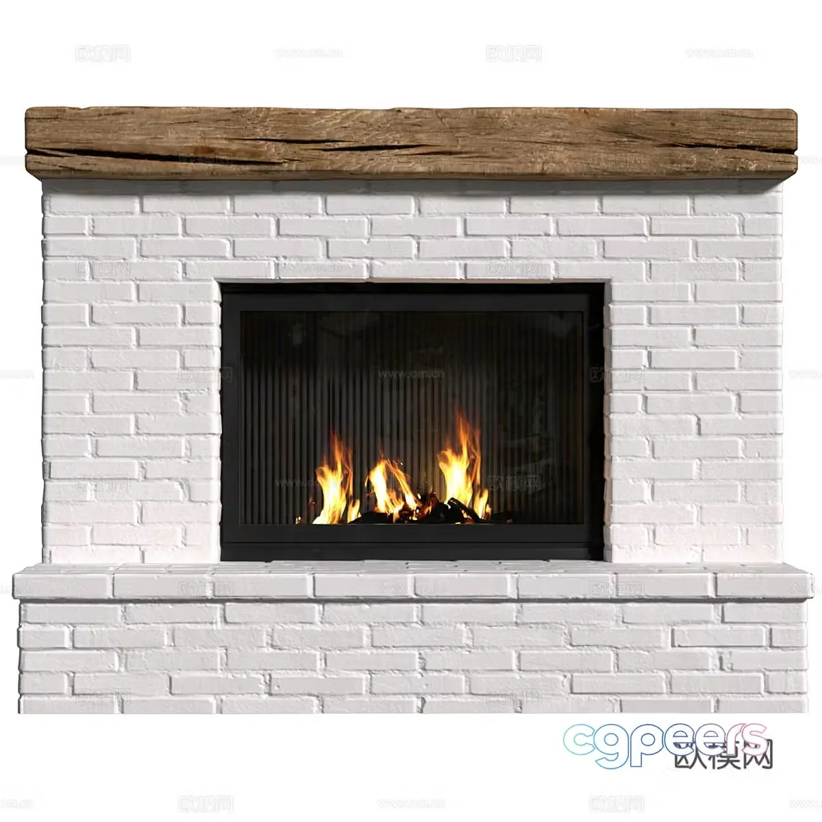Fireplace 3d model