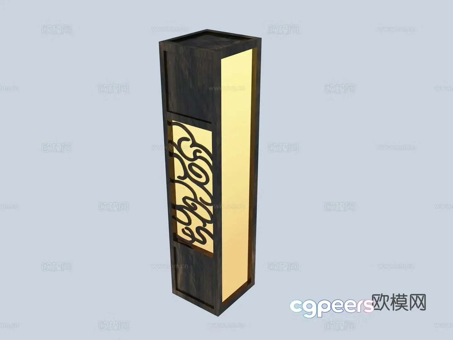 Chinese outdoor lamp street lamp 3d model