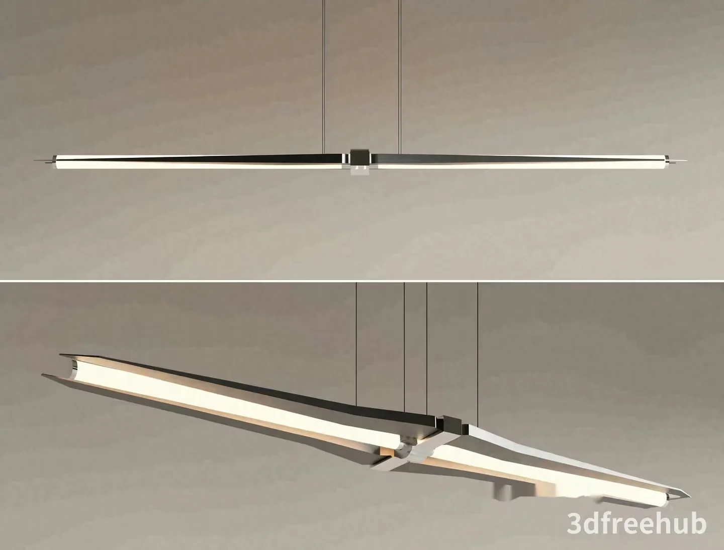 Modern Light Fixture 3D Model – 21971 – VRAY Render