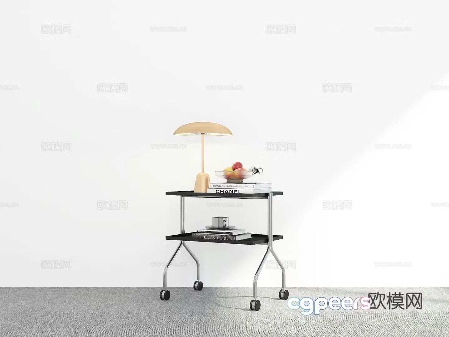 Modern bedside table 3d model