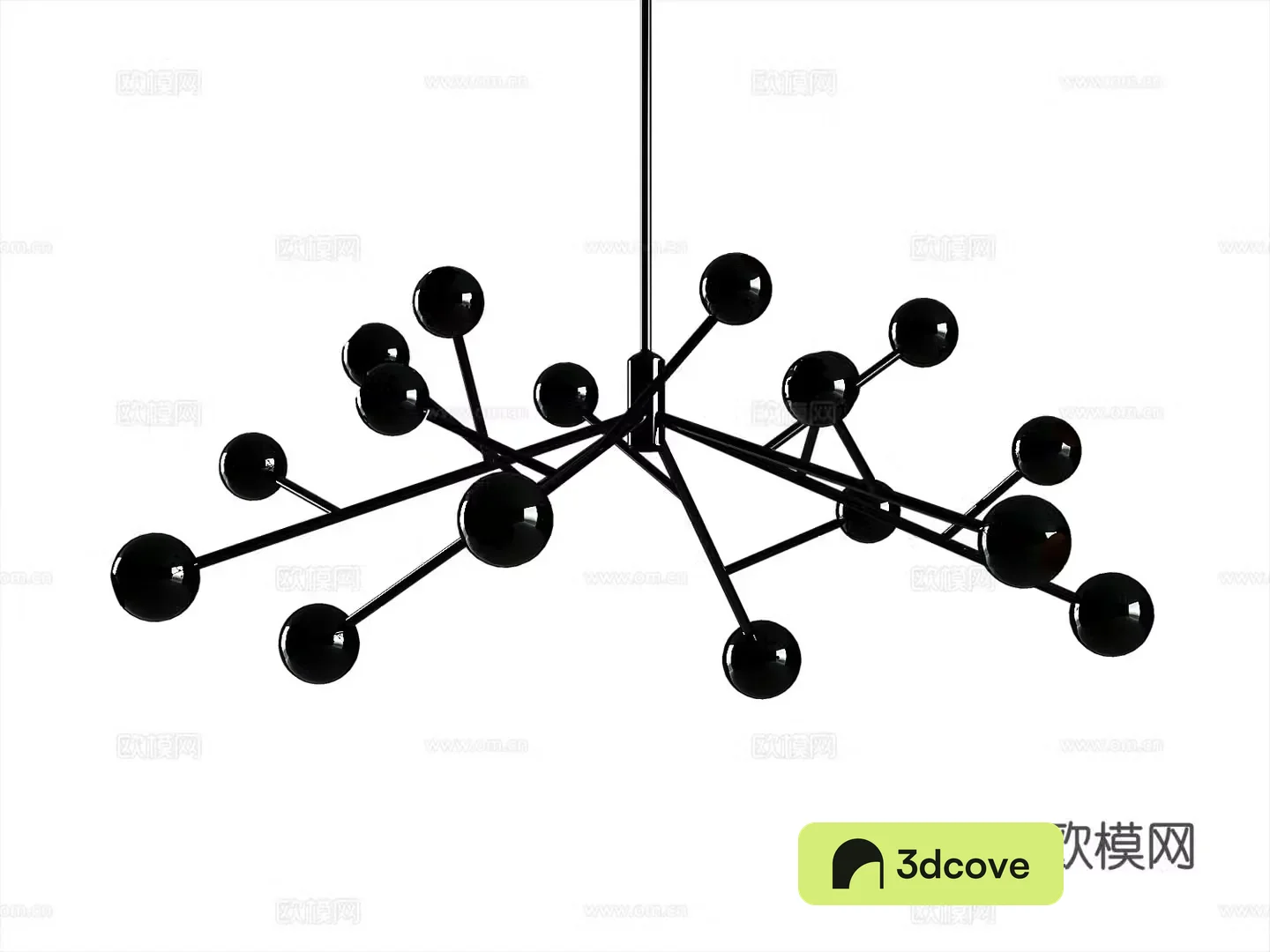 Modern molecular chandelier